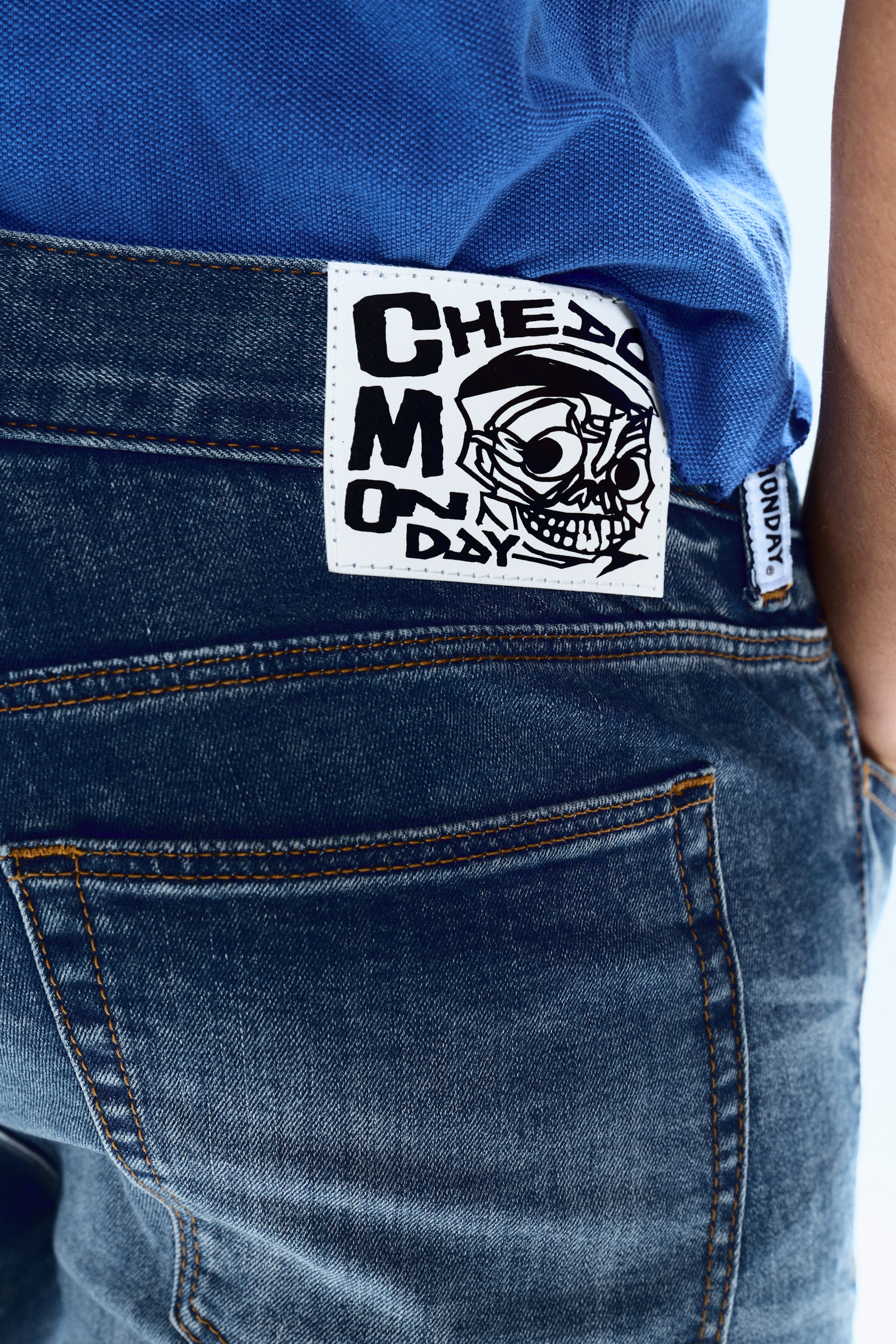 Sunset Blue - Dunkelblau - Sleeze – Skinny-Jeans mit niedriger Taille - 4