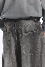 Imperial Black - Black - VOID LOW RISE LOOSE BAGGY JEANS - 3
