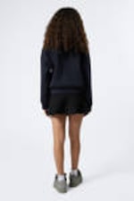 Really Dark Blue - Oversized Scuba Zip-Hoodie - 3