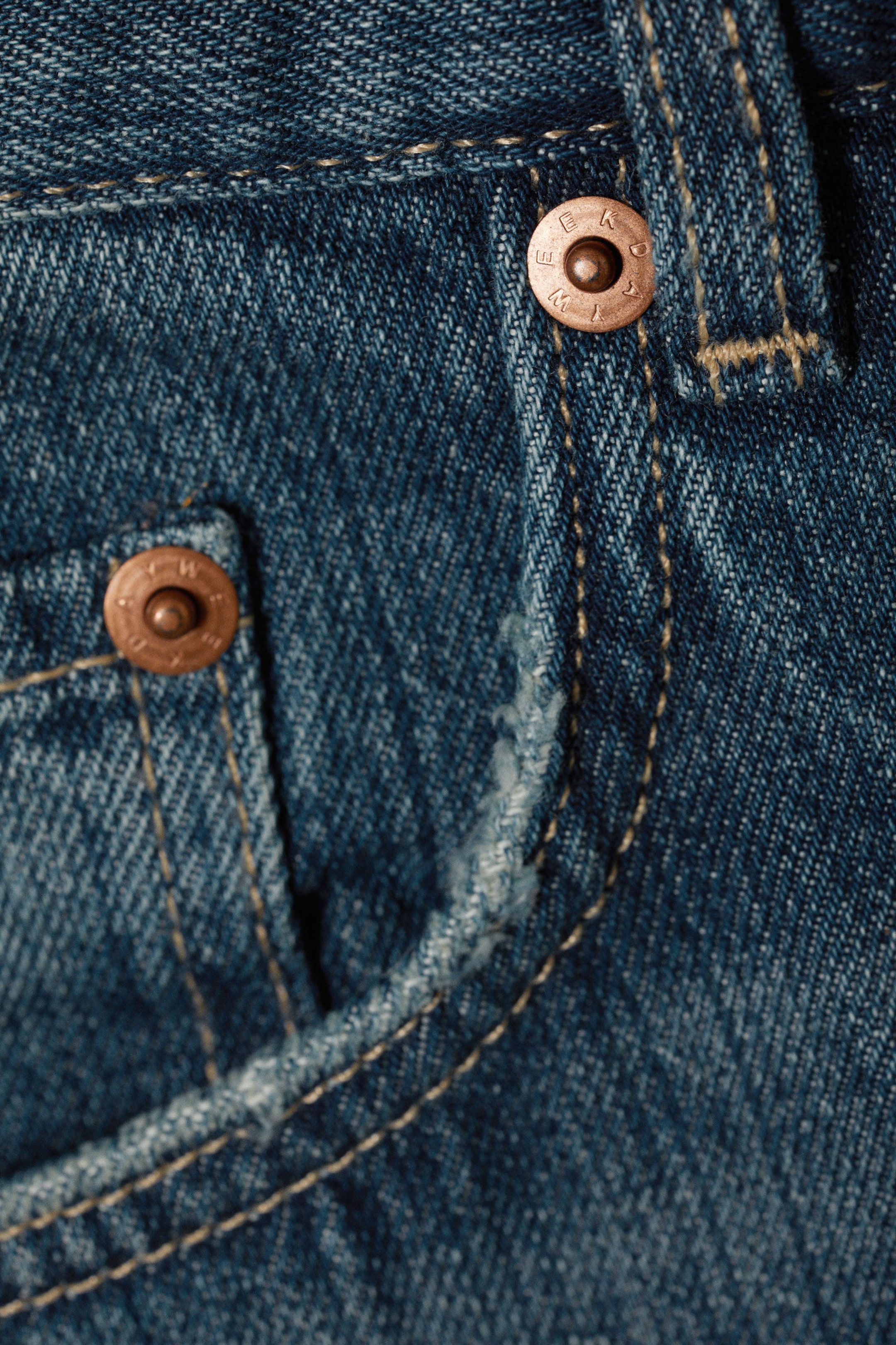 Mine Blue - Medium Blue - Astro Loose Baggy Leg Jeans - 12