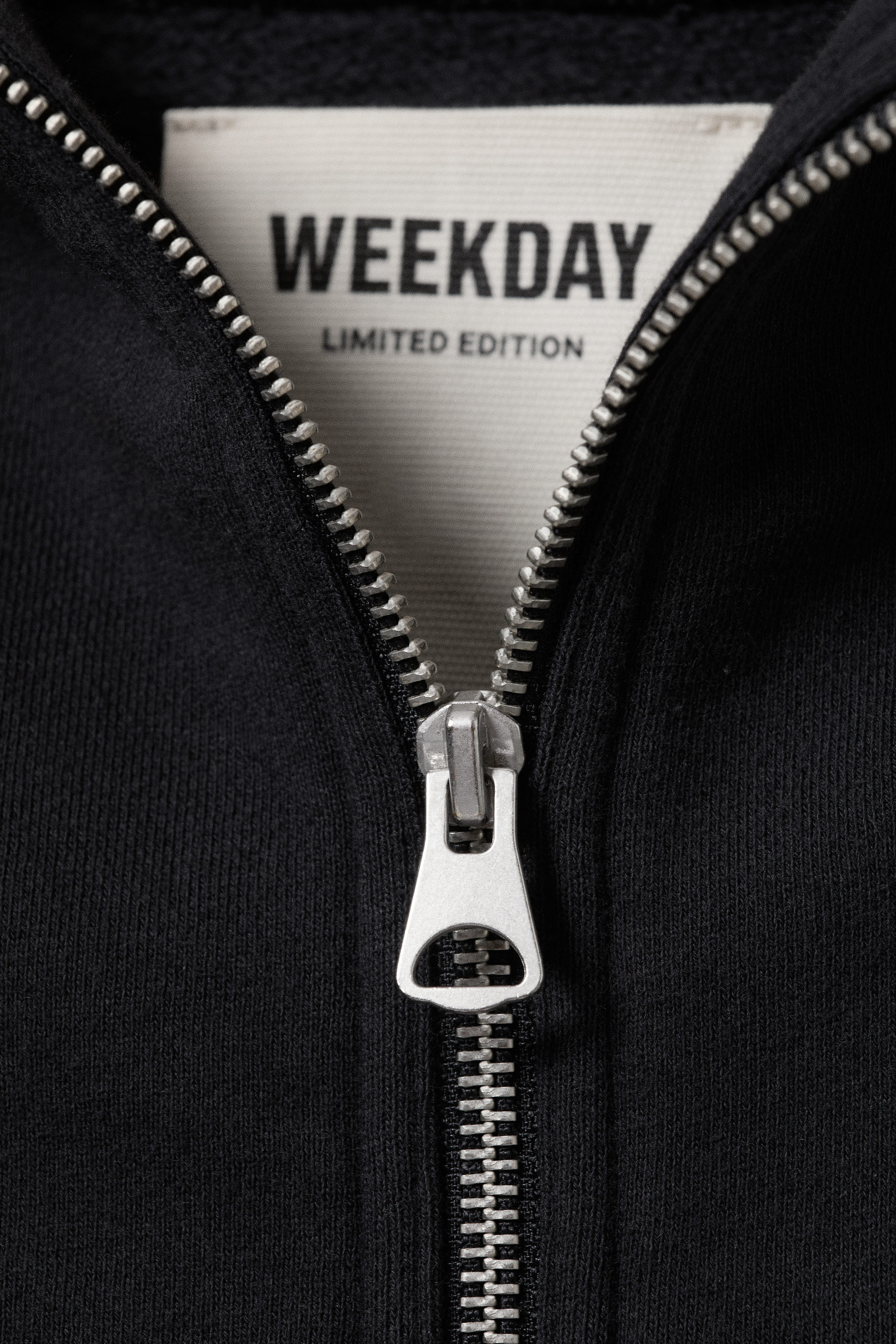 Dark Grey - Sweatshirt med lös passform och hög krage - 3