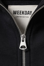 Dunkelgrau - Sweatshirt mit weitem Schnitt und Stehkragen - 4