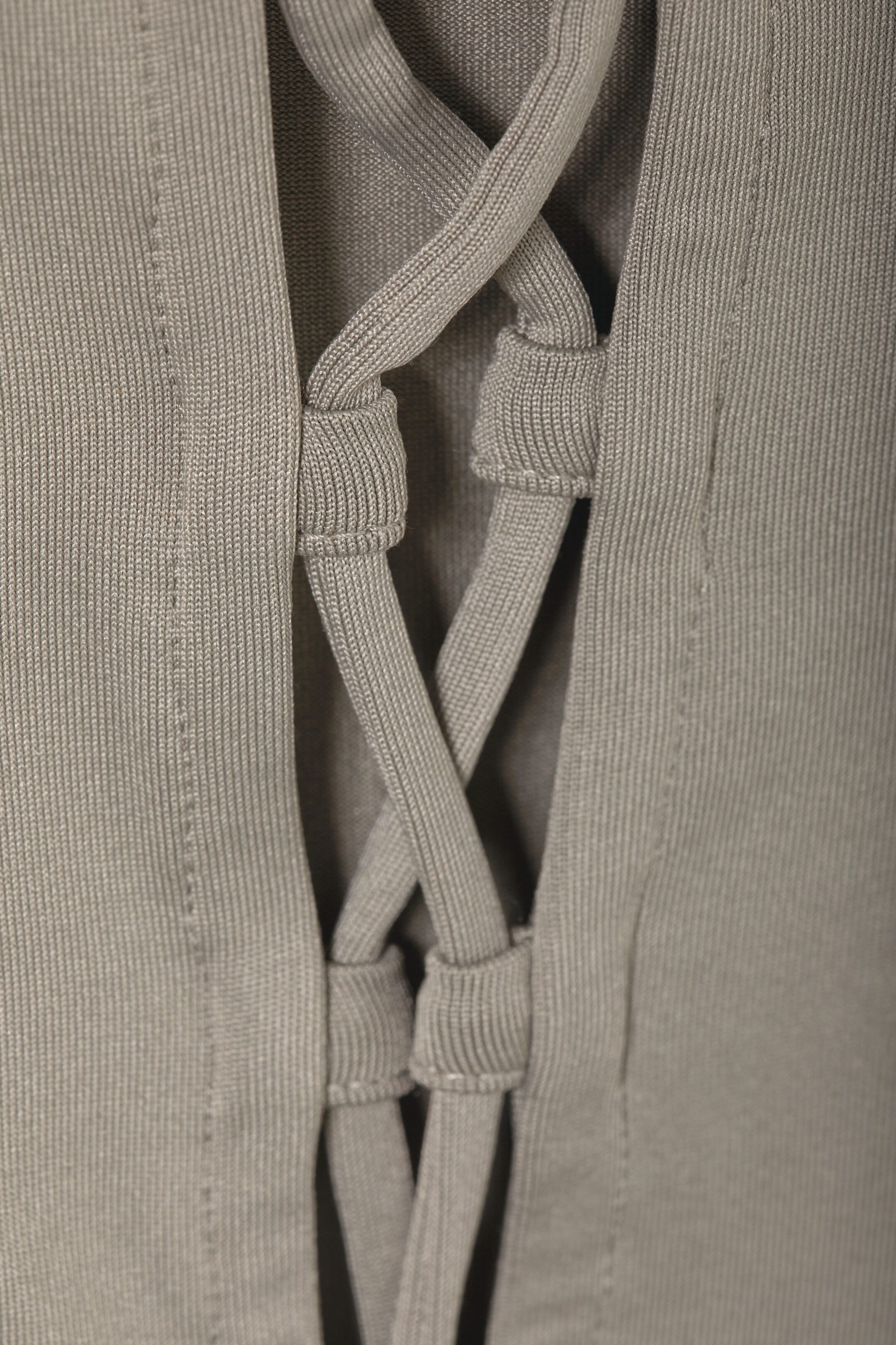 Beige - Haut lacé à manches longues - 1