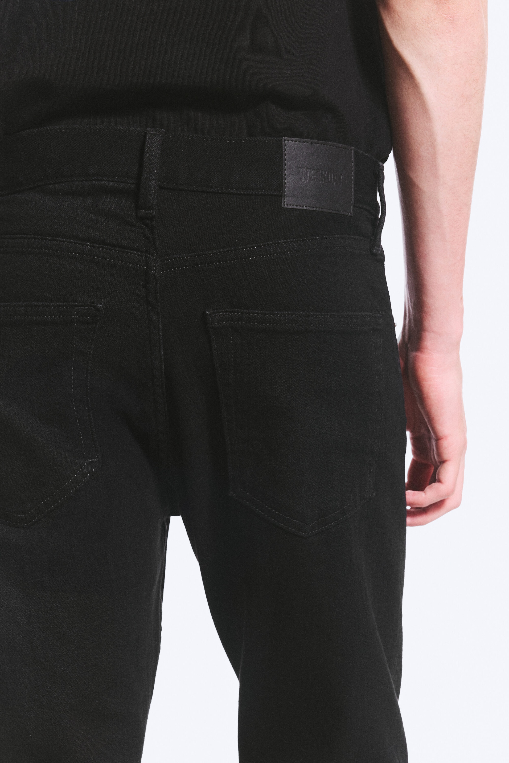 Black Rinse – svart - Orion rett slim-fit-jeans med mellomhøyt liv - 3