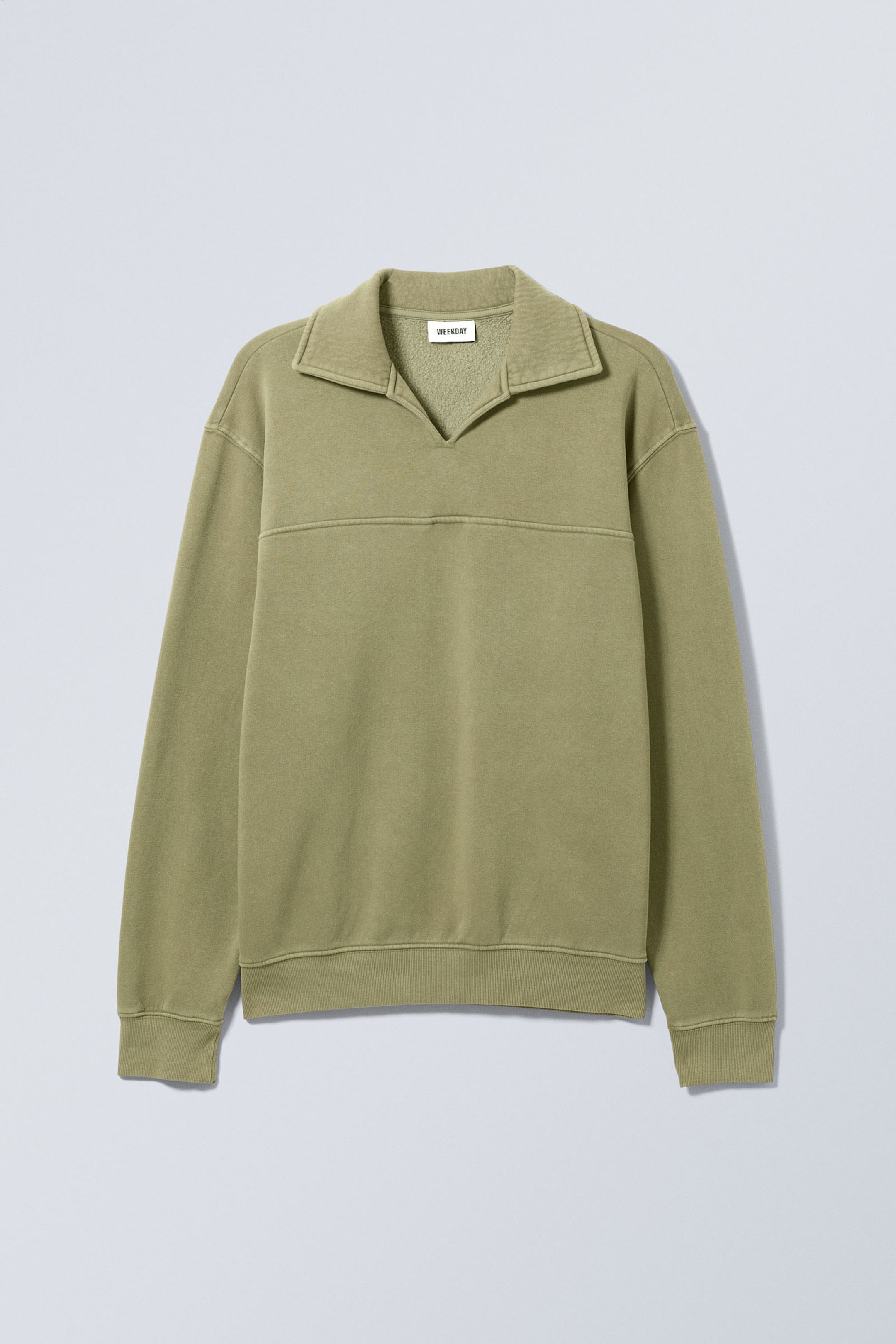 Khaki - Clark Polo Sweatshirt - 0