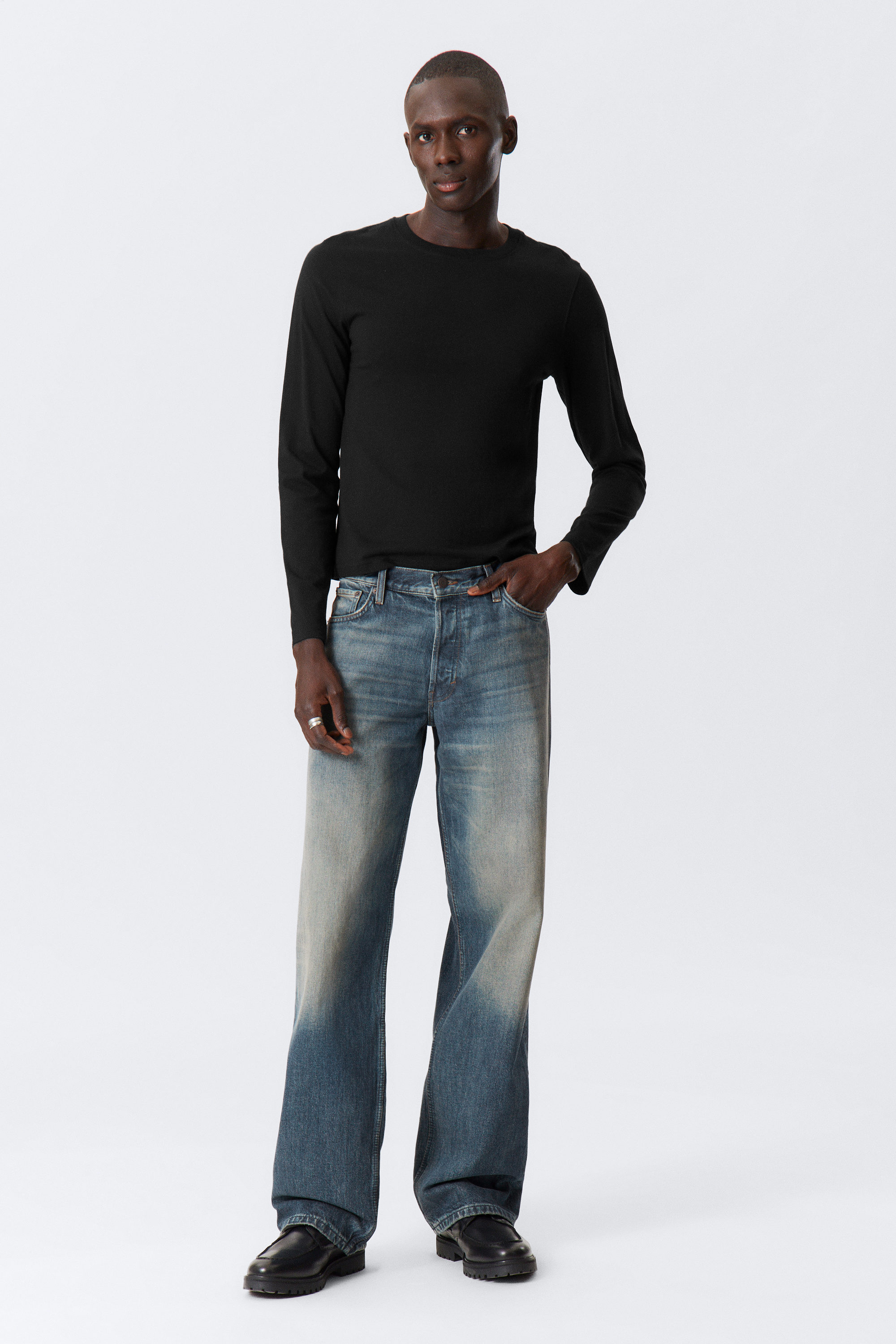 #2E3036 - Sphere Low Rise Loose Straight Leg Jeans - 2
