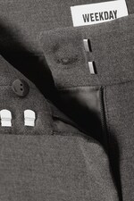 Dark Grey - Cami Flared Tailored Trousers - 1