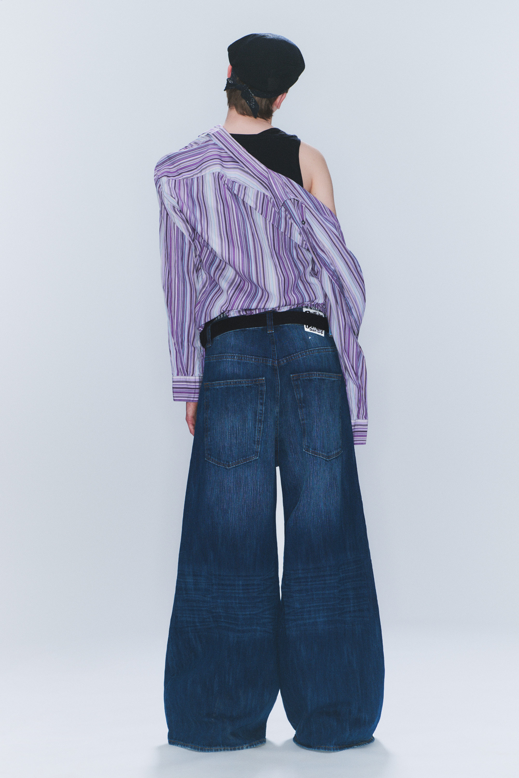 Blue Web - Mellanblå - Rad Super Regular Waist Loose Wide Jeans - 2
