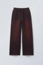 Paarsrood met wassing - Joggingbroek van gewassen scubastof - 5
