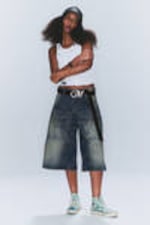 Canyon Blue - Dark Blue - Dunno Loose Fit Carpenter Jorts - 3