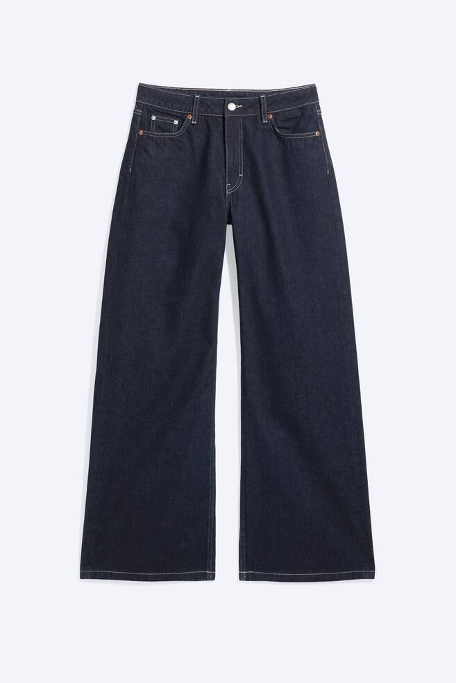 Paz Mid Rise Wide Jeans - Blue Rinse - Dark Blue/Trot Blue - Light Blue/Tuned Black - Black/Blue Horses - Medium Blue - 1