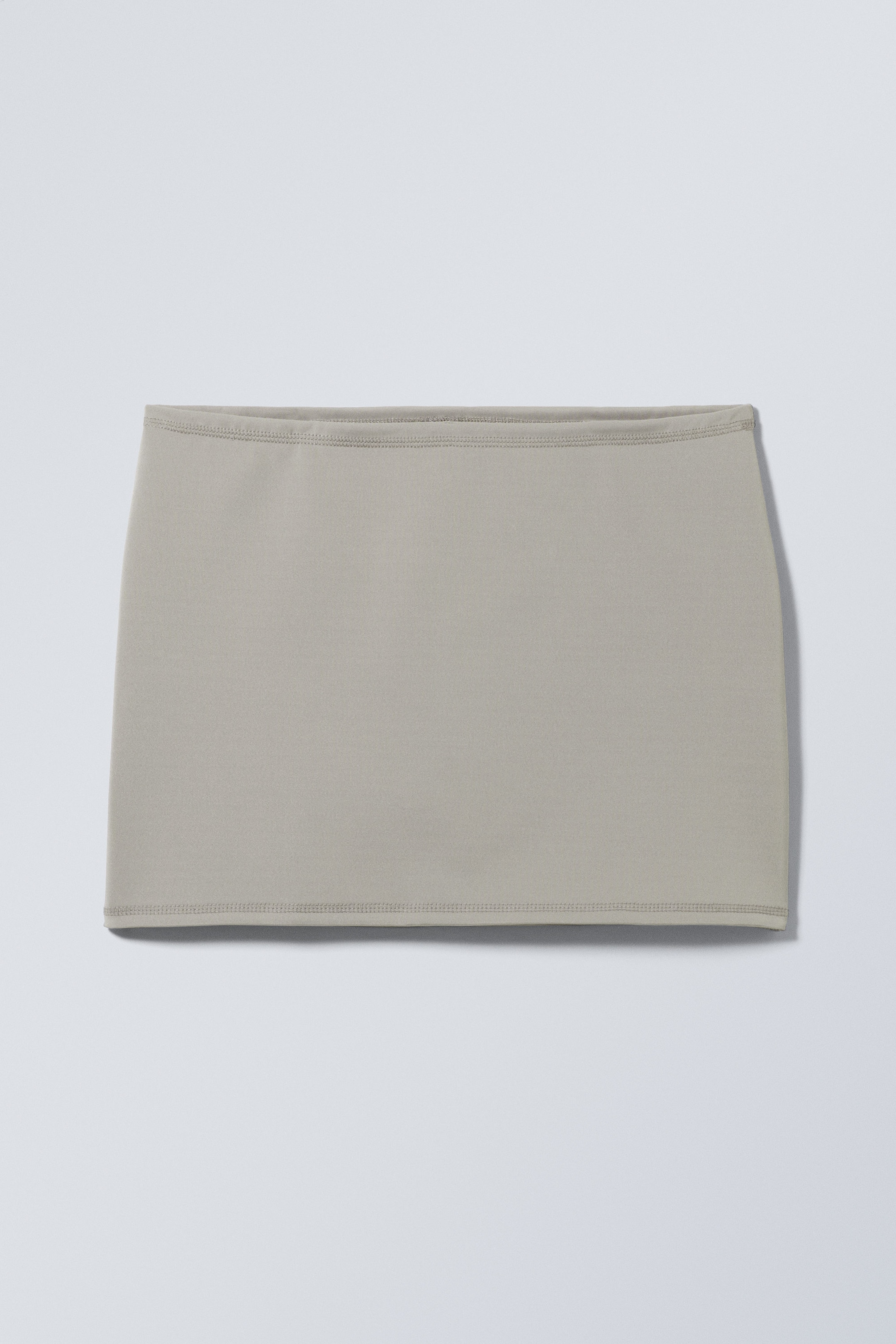 Dusty Grey - Minimal Mini Skirt - 0