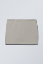 Dusty Grey - Minimal Mini Skirt - 0