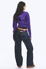 Blue Rinse - Mörkblå - Messy Low Rise Regular Straight Jeans - 3