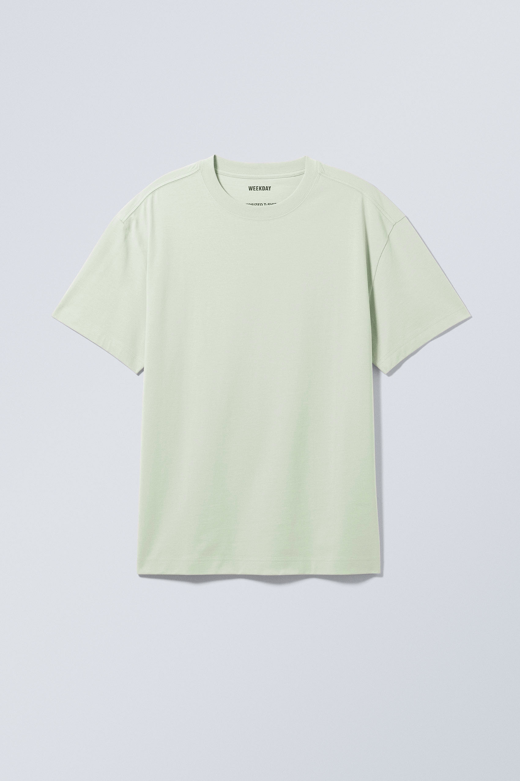 Oversized Heavyweight T-shirt - Παστέλ Πράσινο/White/Μπλε Έντονο/Black/Khaki Green/Grey/Dark Grey