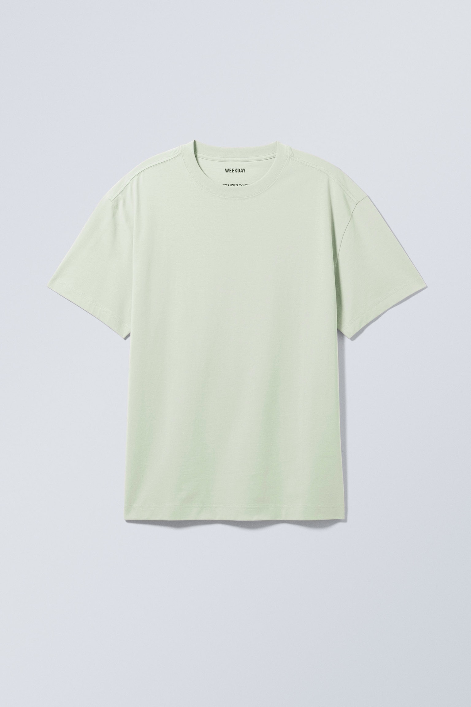 Oversized Heavyweight T-shirt - Pastellgrön/Klarblå/Vit/Khakigrön/Svart/Off-svart - 2