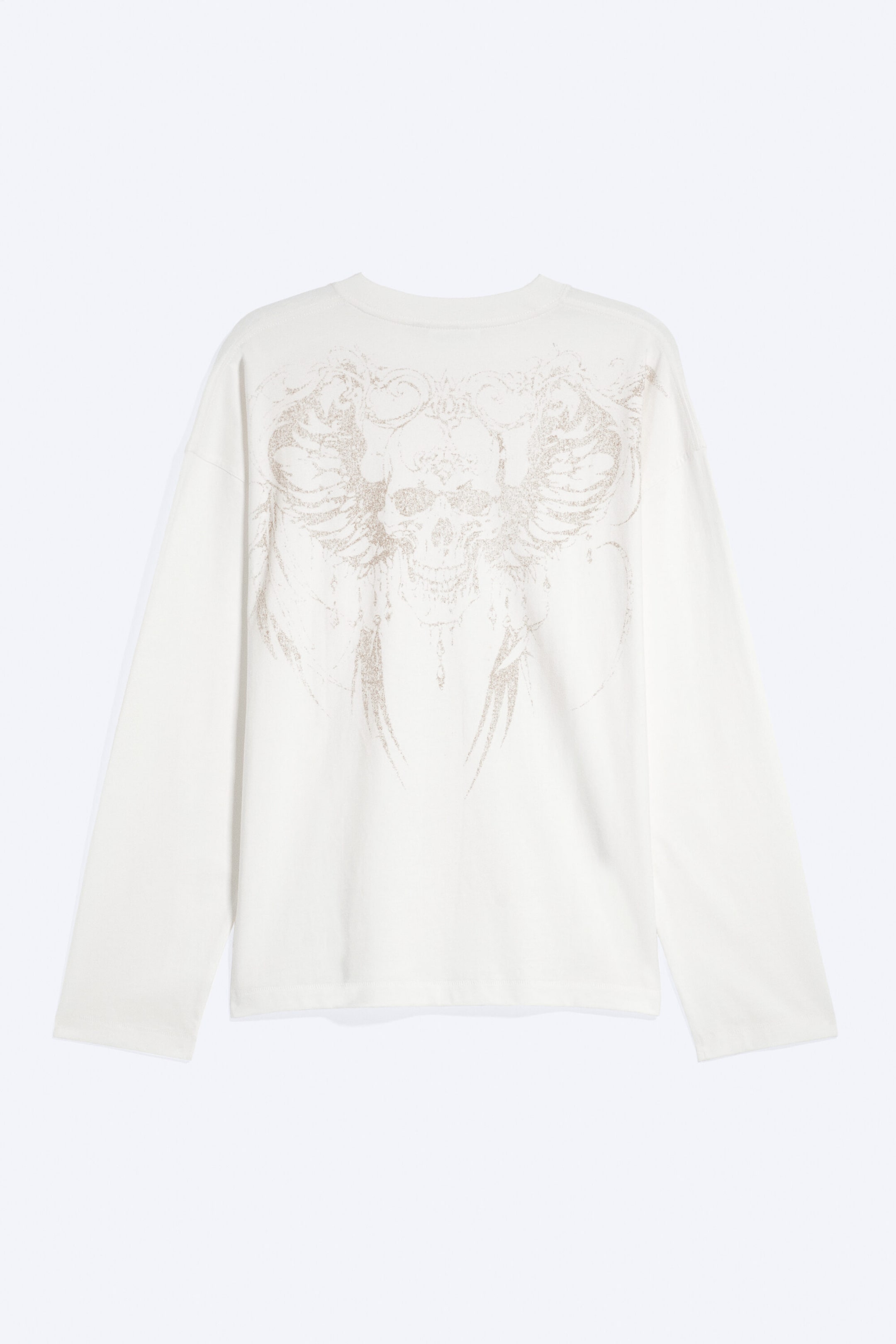 White - Lucky Skeleton - Oversized Longsleeve mit Grafikprint - 5