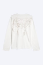 White - Lucky Skeleton - Oversized Longsleeve mit Grafikprint - 5