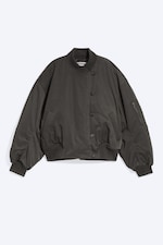 Dunkelgrau - Oversized Bomberjacke - 6