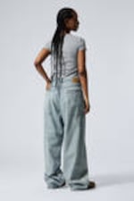 Brick Blue - Light Blue - Astro Loose Baggy Shape Jeans - 10