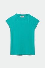 Teal - Vita Fitted Raglan T-Shirt - 0