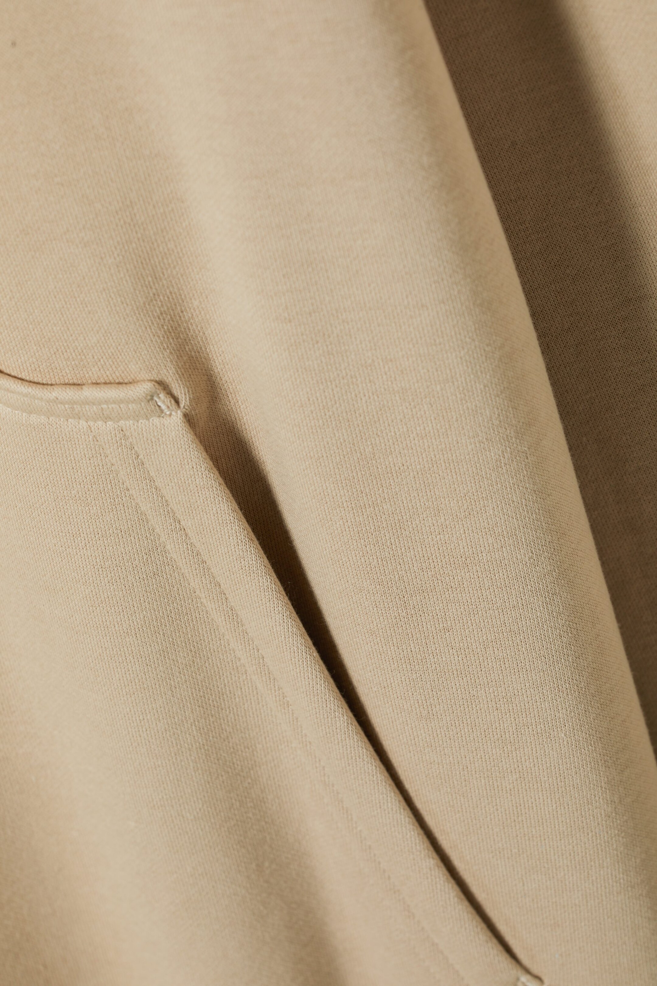 Beige - Oversized Midweight Hoodie - 1