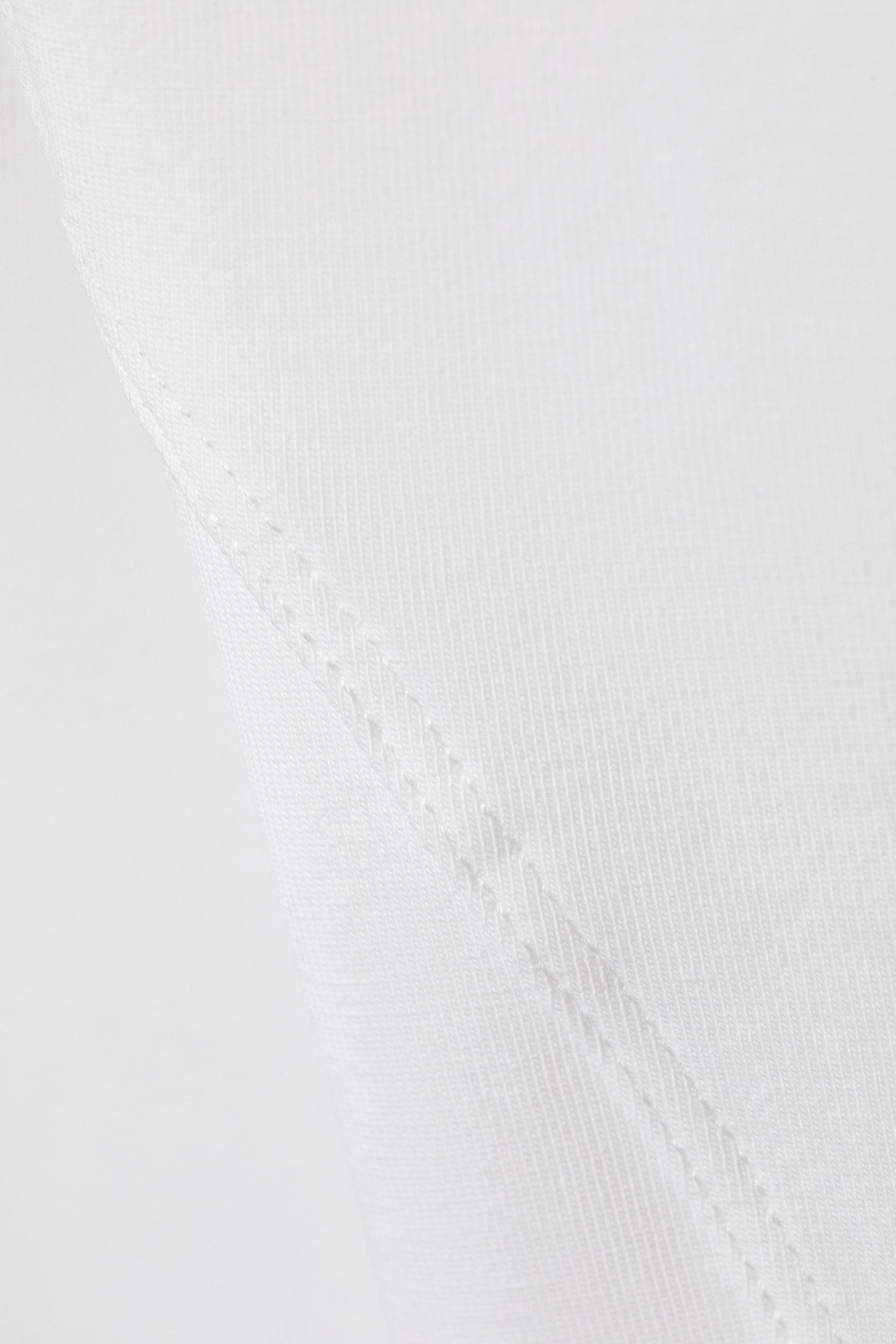 White - Seam Long Sleeve Crop Top - 1
