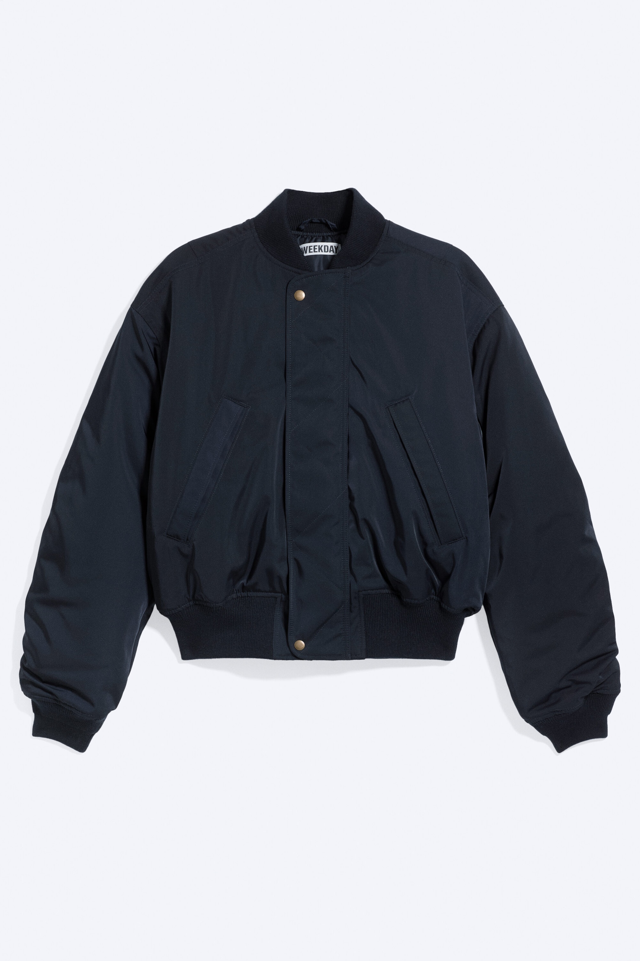 Dark Blue - Relaxed bomber jacket - 4