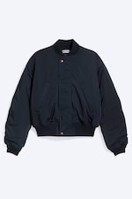Dark Blue - Relaxed bomber jacket - 4