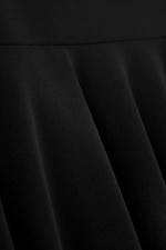 Svart - Mid waist asymmetrisk kjol i jersey - 5