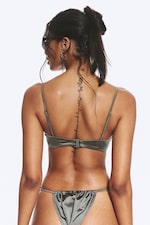 Dusty Grey - Padded Wire Bikini Top - 3