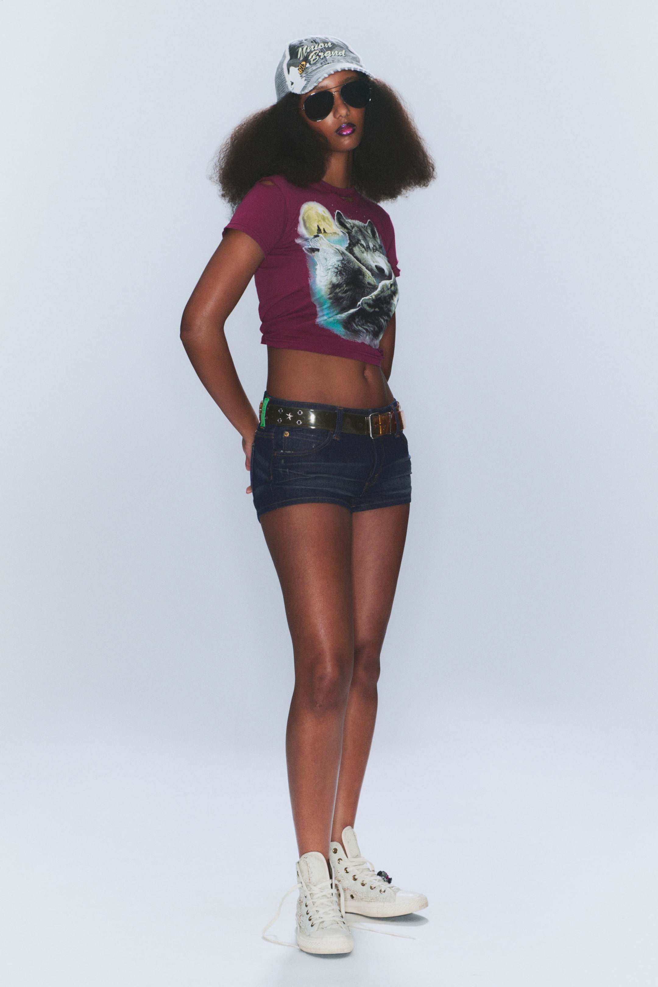 Dark Blue - Booty Bei Low Rise Mini Denim Shorts - 3