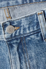 90s Blue - Mittelblau - Sunday Mid Waist Slim Tapered Jeans - 1