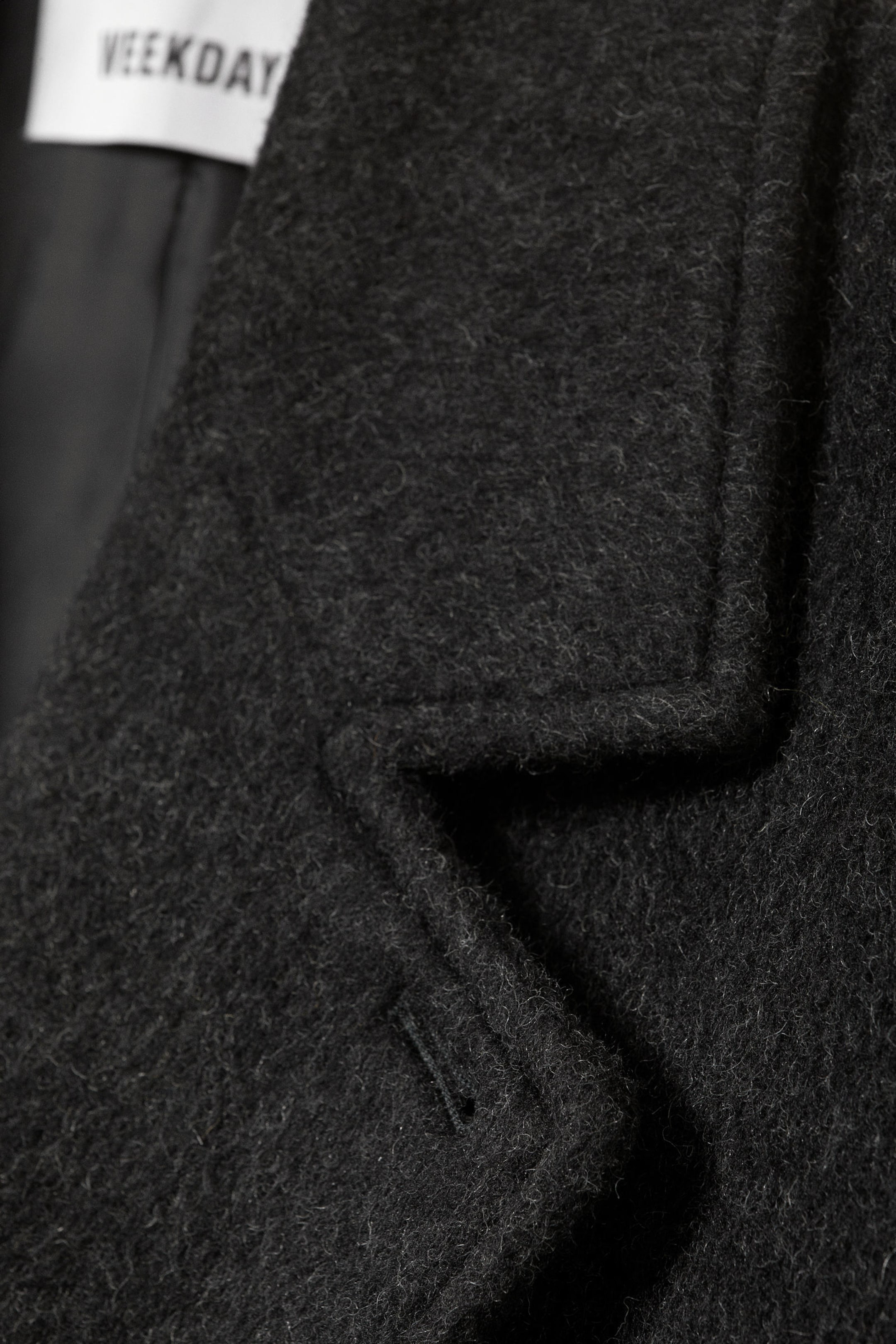Black - Double-Breasted Wool-Blend Coat - 2
