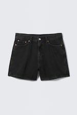 Tuned Black – svart - Eris Short Loose Fit Denim Shorts - 0