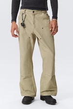 Washed Beige - GIA F FLARED WORKWEAR TROUSERS - 1