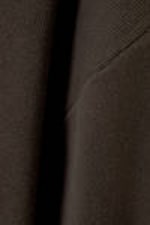 Dark Brown - Boxy Knitted Cotton Sweater - 4
