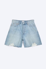 Kimberly Worn - Medium Blue - Ash Loose denim shorts - 4