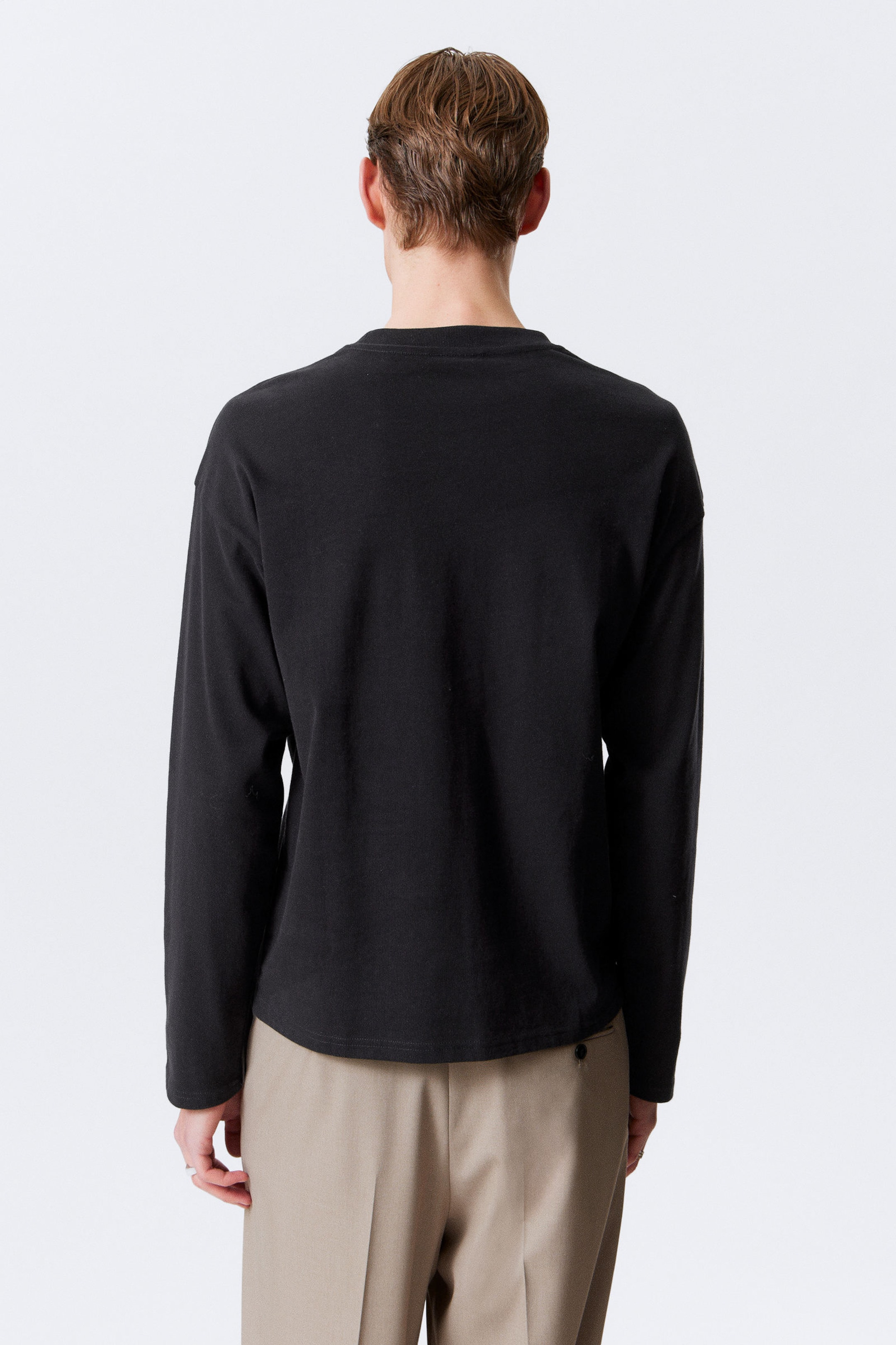 Black - Great Boxy Long Sleeve T-shirt - 2