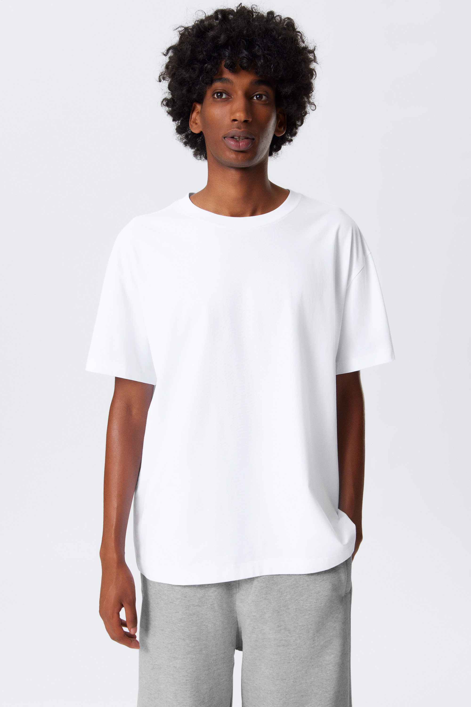 White - Oversized Heavyweight T-shirt - 1
