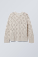 Beige - Cypher Oversized Sweatshirt - 0