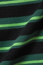 Schwarz & Grün gestreift - Gestreiftes Tube-Top aus Baumwolle - 2