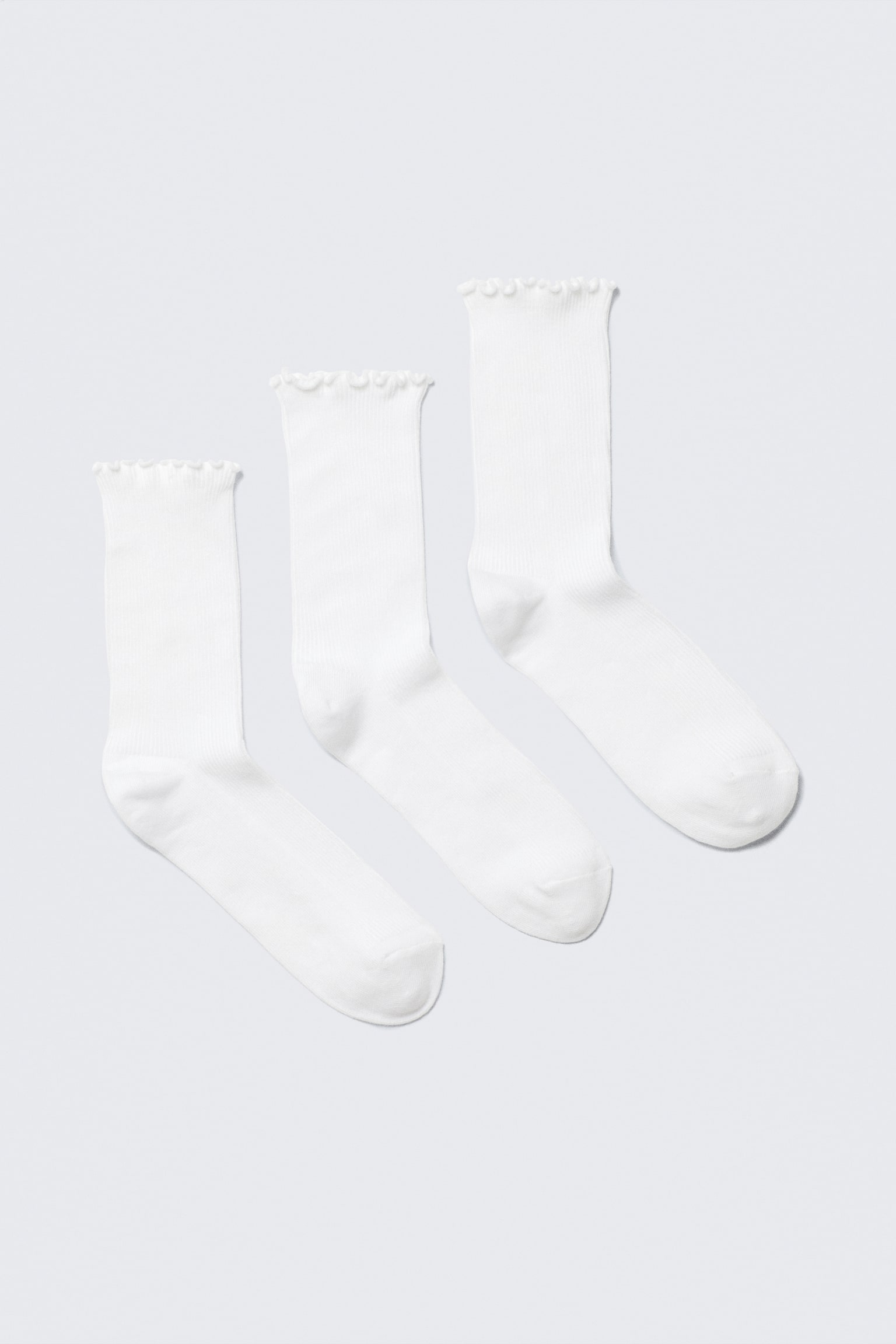 3-pack volang-strumpor-Vit - 1
