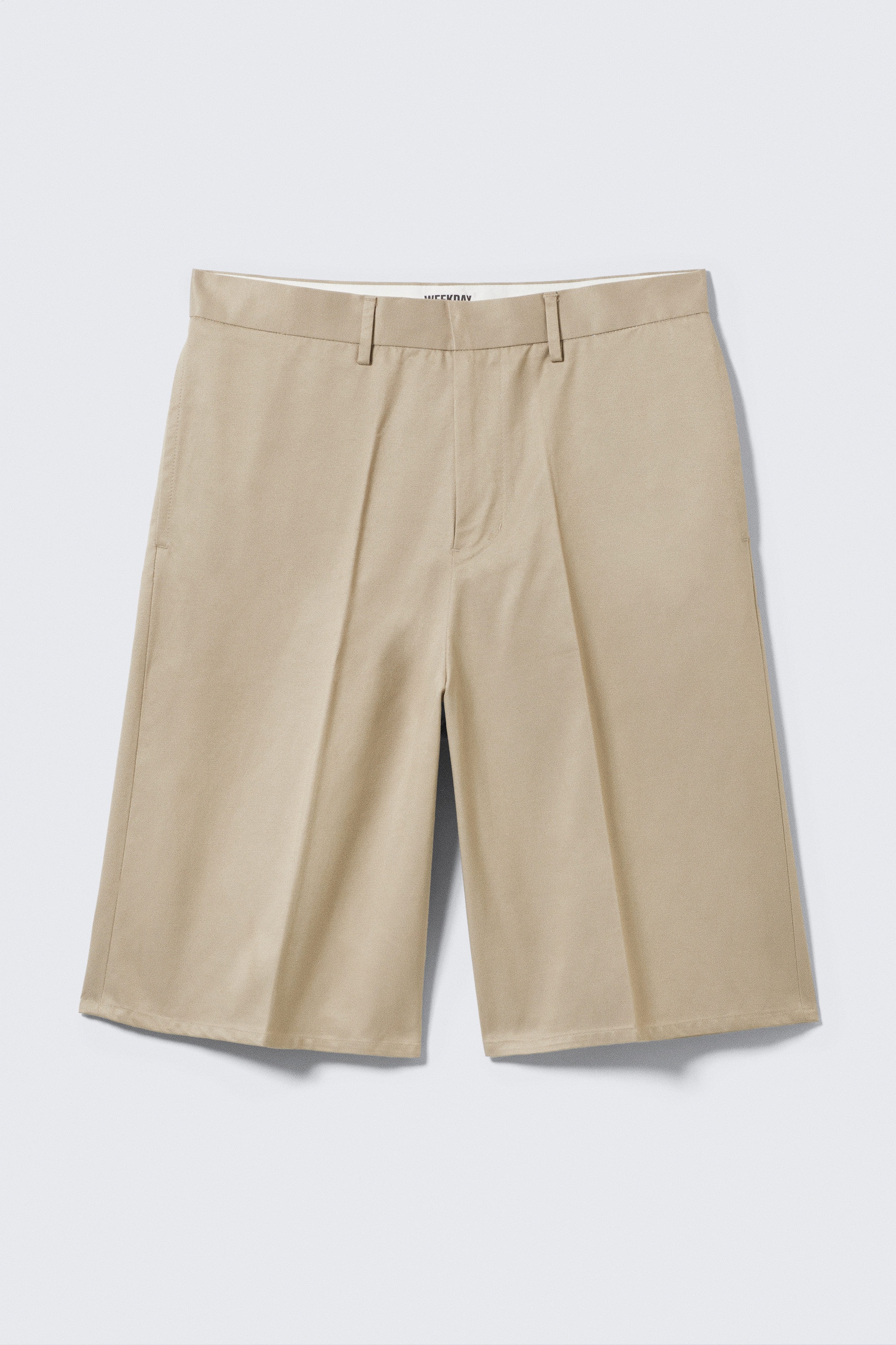 Beige - Skreddersydd dresshorts med løs passform - 1