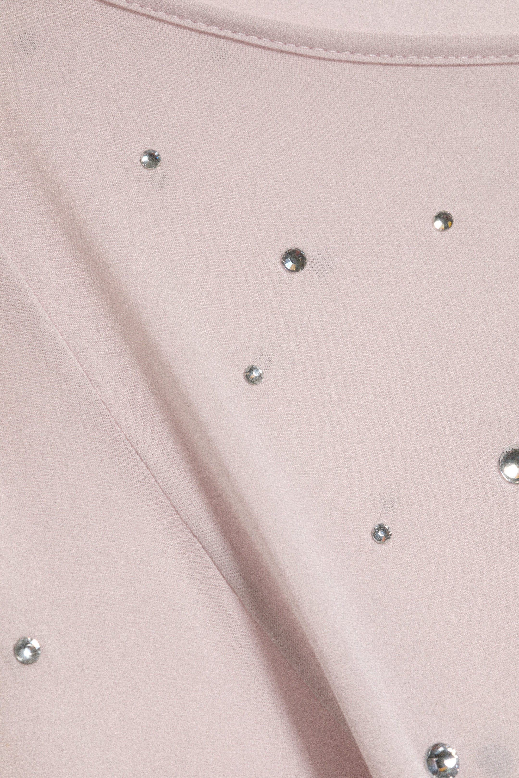 Light Dusty Pink - Studded Boat-Neck Nylon Jersey - 5