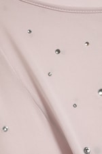Light Dusty Pink - Studded Boat-Neck Nylon Jersey - 5