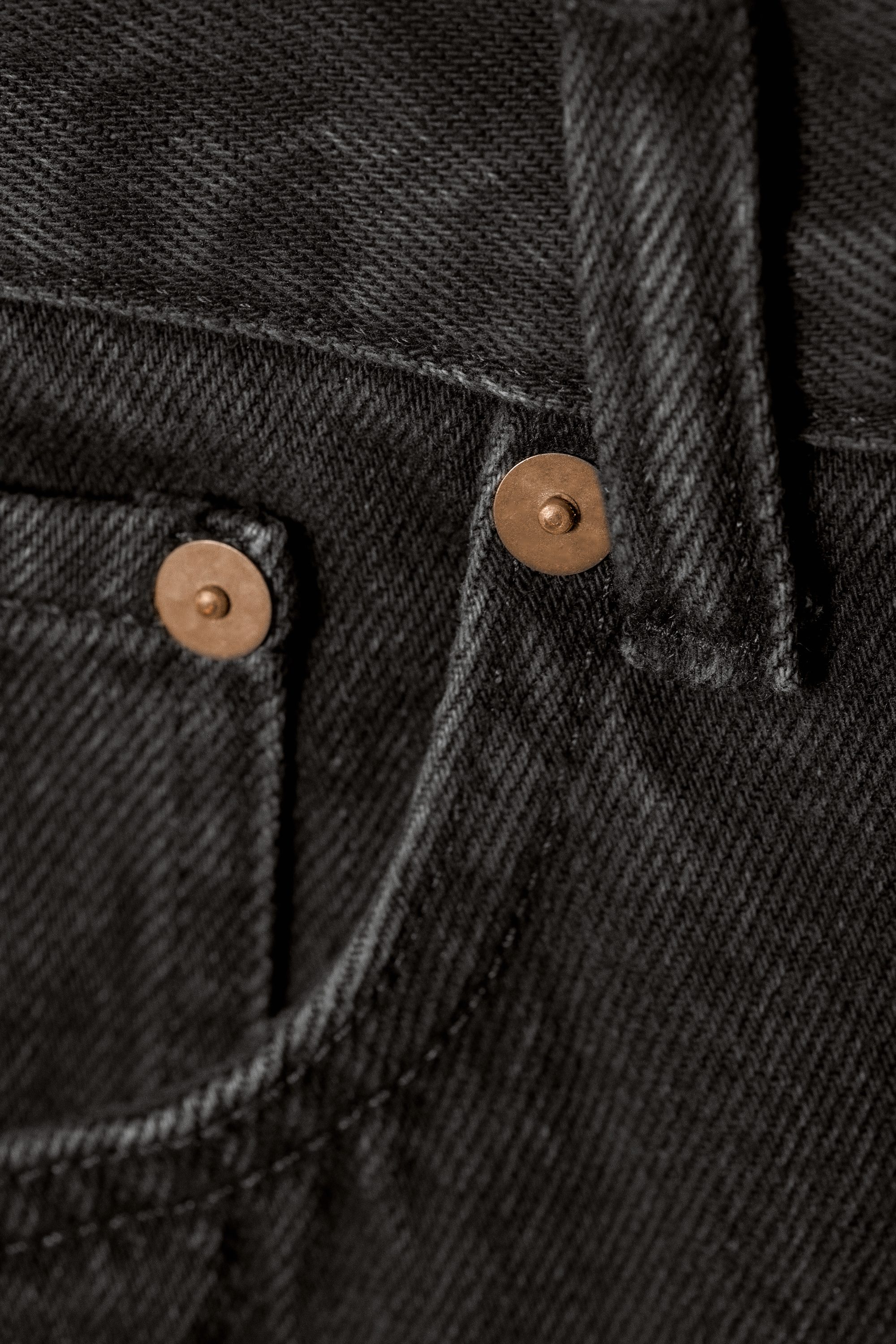 パンツ WEEKDAY ASTRO Tuned Black 30/32 space relaxed straight leg jeans - Tuned Black - Black