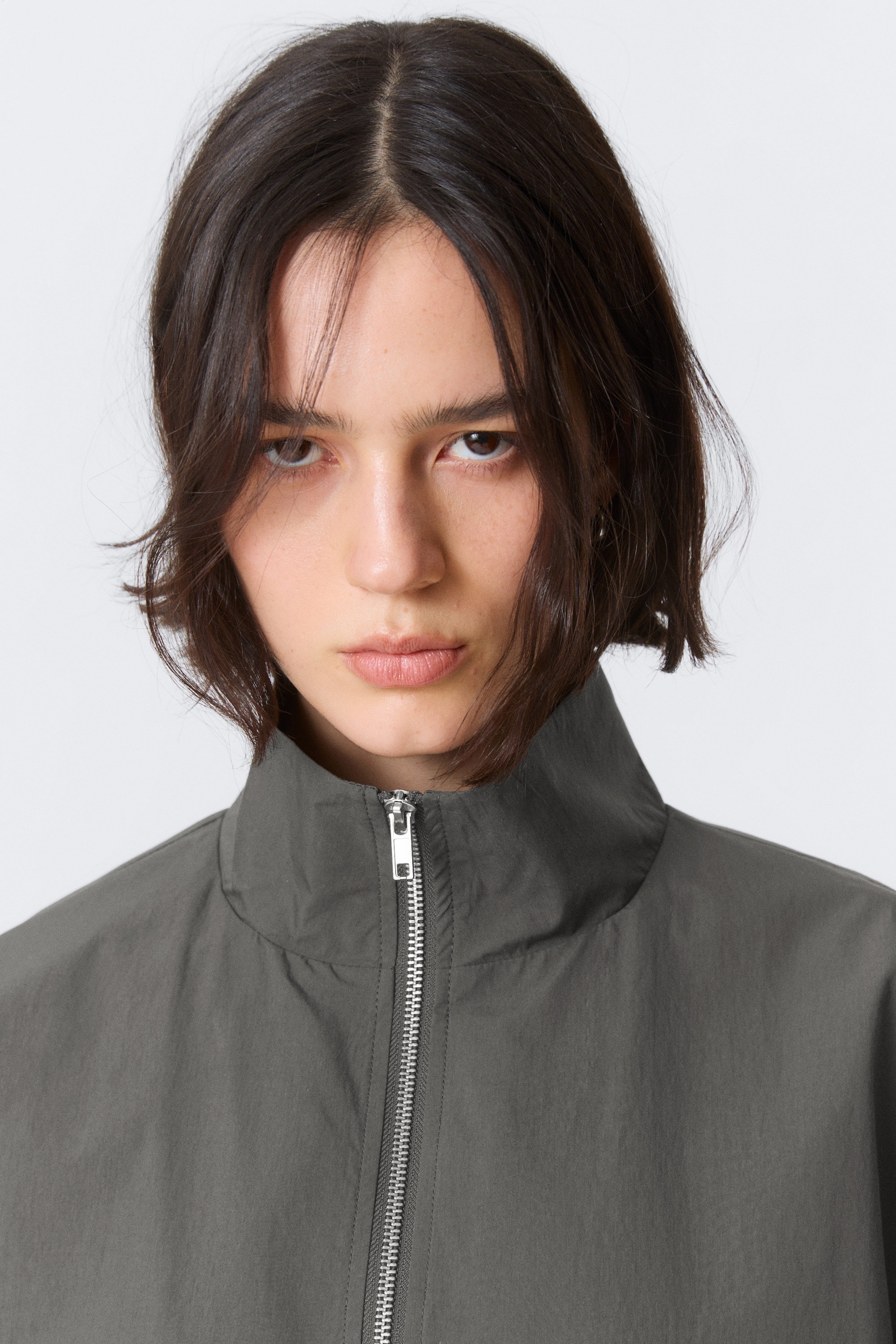 Dark Grey - Oversized Track Jacket - 2