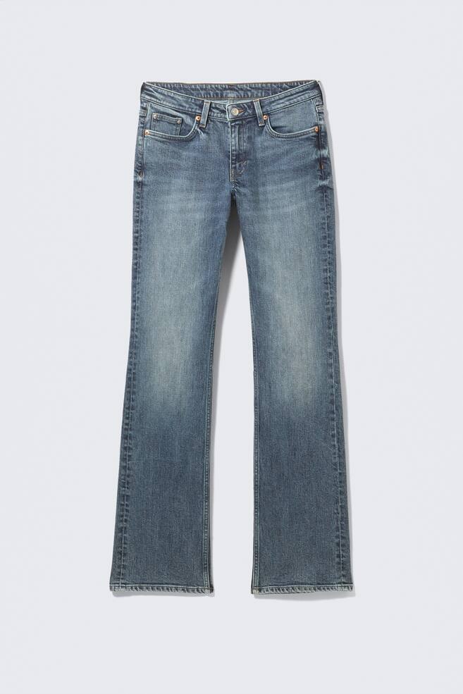 Tension Slim Bootcut Jeans met halfhoge taille - Thunder Blue - Dark Blue/Kimberley Blue - Medium Blue/Deep Sea Blue - Dark Blue - 1