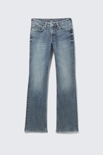 Thunder Blue - Dark Blue - Tension Mid Rise Slim Bootcut Leg Jeans - 5